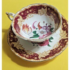 PARAGON ROSE TULIP NARCISSUS TEA CUP & SAUCER SET DOUBLE WARRANT